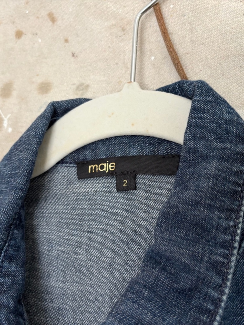 Maje Ralexa Denim Mini Dress - Picture 4 of 6